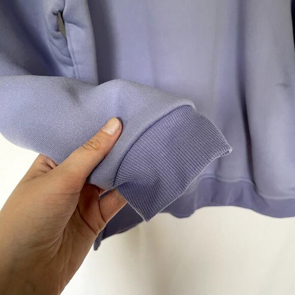 Purple hoodie sweater green frog on black skateboard cartoon design women's XL - Picture 4 of 8